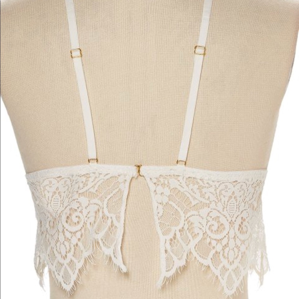 Sam Edelman NWT White lace bralette L - Picture 8 of 8
